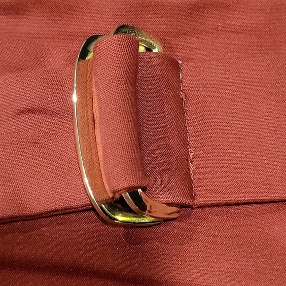 WHBM Red Side Slit Work Career Skirt Wardrobe Staple Belt with Liner - Picture 5 of 8